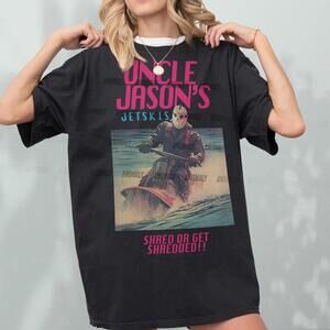Funny Jason T Shirt, Uncle Jason_S Jetskis 80_S Horror Movie Ad T Shirt